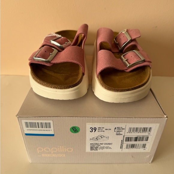 Birkenstock Papillio Arizona Chunky Platform PAP Pink Sandal. Size: 7, 8, 38, 39 - Picture 8 of 11